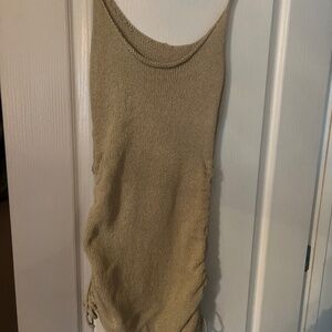 Thai side knit mini dress adjustable